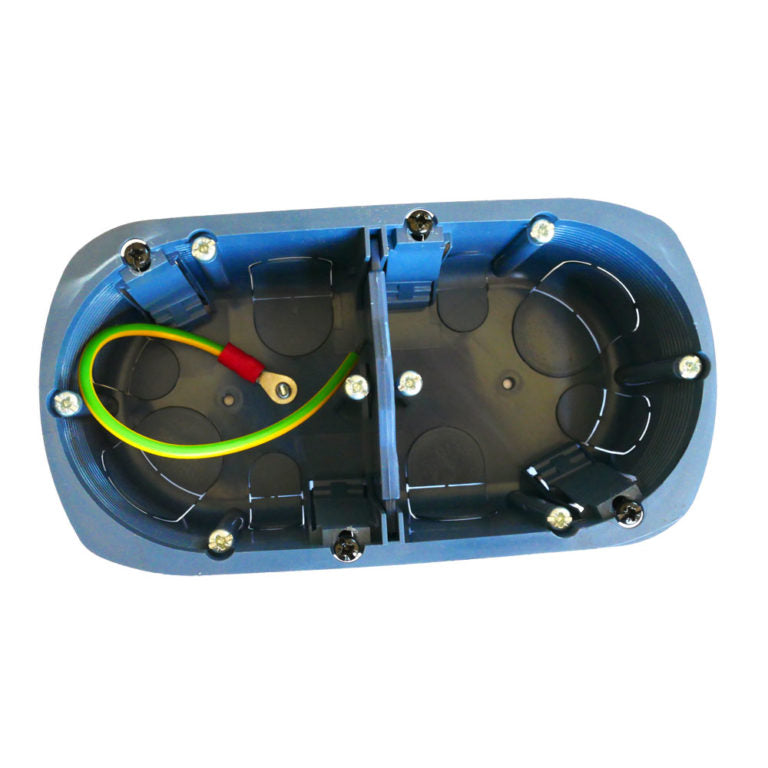 Boîtier blindé double rond multimatériaux Ø67 mm profondeur 40 mm
