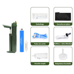 Osmoseur de Poche Survivaliste Survivos – Plastique Haute résistance ou INOX