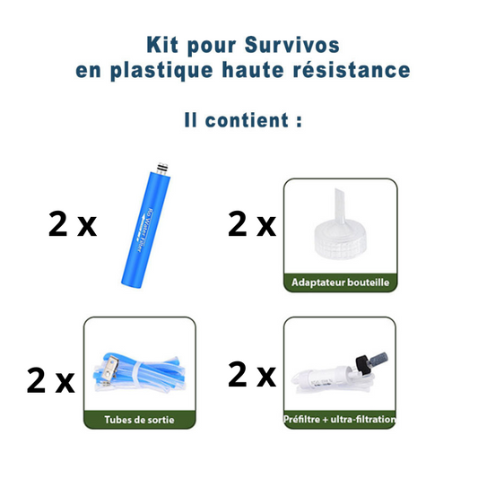Kits d'entretien SURVIVOS en plastique alimentaire haute résistance