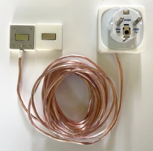 Kit de mise à la terre pour les tensions induites sur les tissus conducteurs - Earthing - Câble GL500+fiche GPE + set GCM